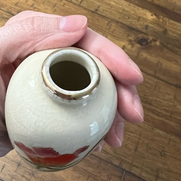 Homco Rose Porcelain Mini Vase - Picture 5 of 7